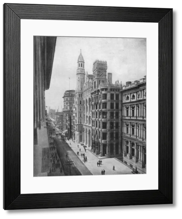 Framed Print : Chestnut Street, Philadelphia, USA, c1900. Creator: Unknown Framed Print : Chestnut Street, Philadelphia, USA, c1900. Creator: Unknown
