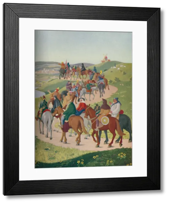 Framed Print : The Pilgrims Riding Towards Canterbury, (c1950). Creator: Donald Craig Framed Print : The Pilgrims Riding Towards Canterbury, (c1950). Creator: Donald Craig