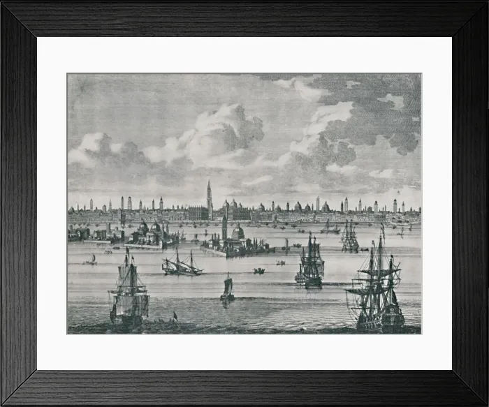 Framed Print : Venice in the Early XVIIIth Century, (1925). Creator: Peter Schenk Framed Print : Venice in the Early XVIIIth Century, (1925). Creator: Peter Schenk