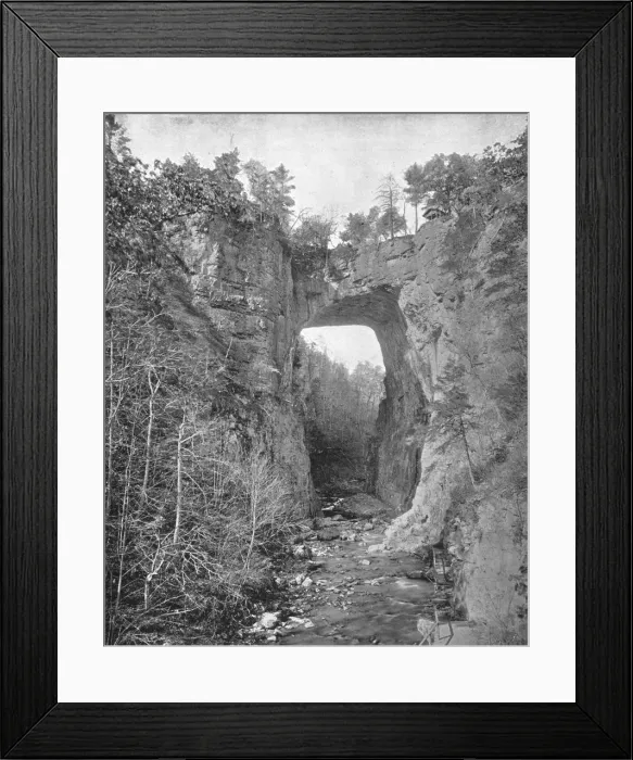 Framed Print : Natural Bridge, Virginia, USA, c1900. Creator: Unknown Framed Print : Natural Bridge, Virginia, USA, c1900. Creator: Unknown
