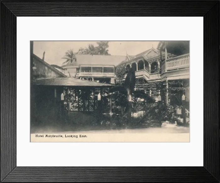 Framed Print : Hotel Mandeville, Looking East, Jamaica, c1913. Creator: Unknown Framed Print : Hotel Mandeville, Looking East, Jamaica, c1913. Creator: Unknown