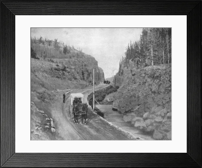 Framed Print : Entrance to Yellowstone Park, USA, c1900. Creator: Unknown Framed Print : Entrance to Yellowstone Park, USA, c1900. Creator: Unknown