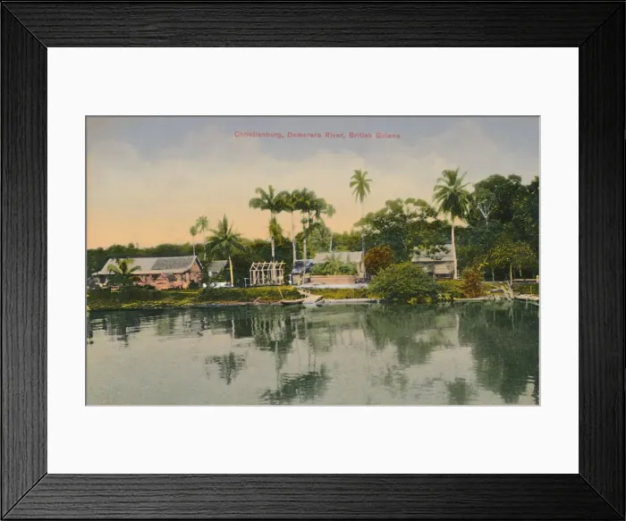 Framed Print : Christianburg, Demerara River, British Guiana, early 20th century. Creator: Unknown Framed Print : Christianburg, Demerara River, British Guiana, early 20th century. Creator: Unknown