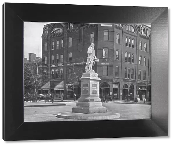 Franklin Statue, Washington DC, USA, c1900. Creator: Unknown
