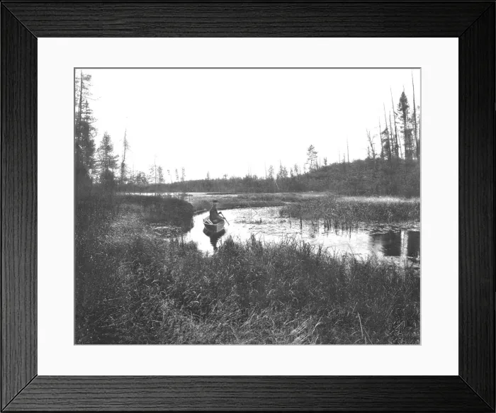 Framed Print : The Inlet, Thunder Lake, Wisconsin, USA, c1900. Creator: Unknown Framed Print : The Inlet, Thunder Lake, Wisconsin, USA, c1900. Creator: Unknown