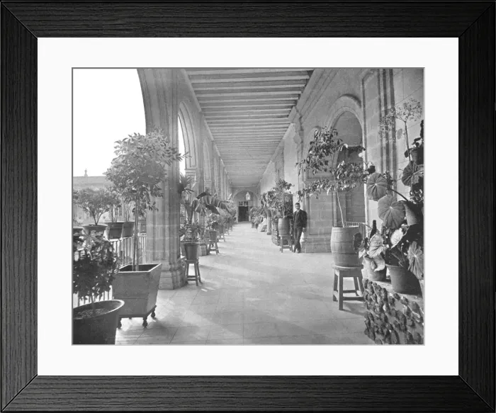 Framed Print : Gallery of the School of La Paz (Vizcainas), Mexico City, Mexico, c1900. Creator: Unknown Framed Print : Gallery of the School of La Paz (Vizcainas), Mexico City, Mexico, c1900. Creator: Unknown