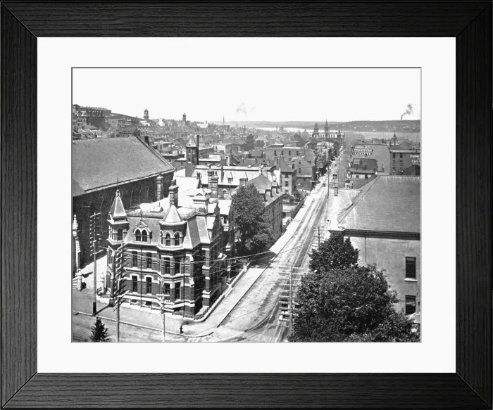 Framed Print : Barrington Street, Halifax, Nova Scotia, Canada, c1900. Creator: Unknown Framed Print : Barrington Street, Halifax, Nova Scotia, Canada, c1900. Creator: Unknown