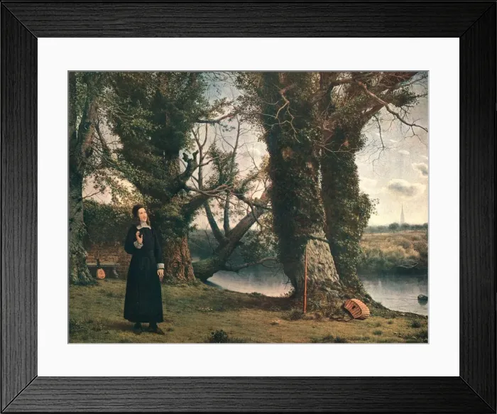 Framed Print : George Herbert at Bemerton, Salisbury, 1860, (c1902). Creator: Unknown Framed Print : George Herbert at Bemerton, Salisbury, 1860, (c1902). Creator: Unknown