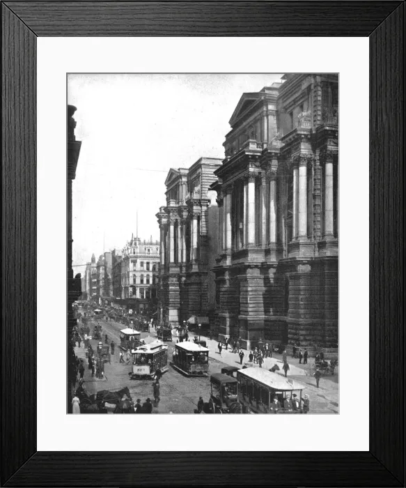 Framed Print : Randolph Street, Chicago, Illinois, USA, c1900. Creator: Unknown Framed Print : Randolph Street, Chicago, Illinois, USA, c1900. Creator: Unknown