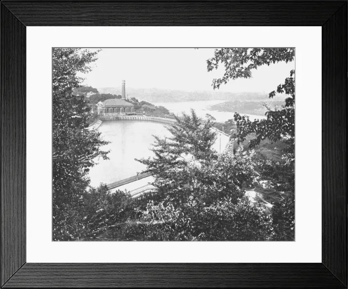 Framed Print : Reservoir, Eden Park, Cincinnati, Ohio, USA, c1900. Creator: Unknown Framed Print : Reservoir, Eden Park, Cincinnati, Ohio, USA, c1900. Creator: Unknown
