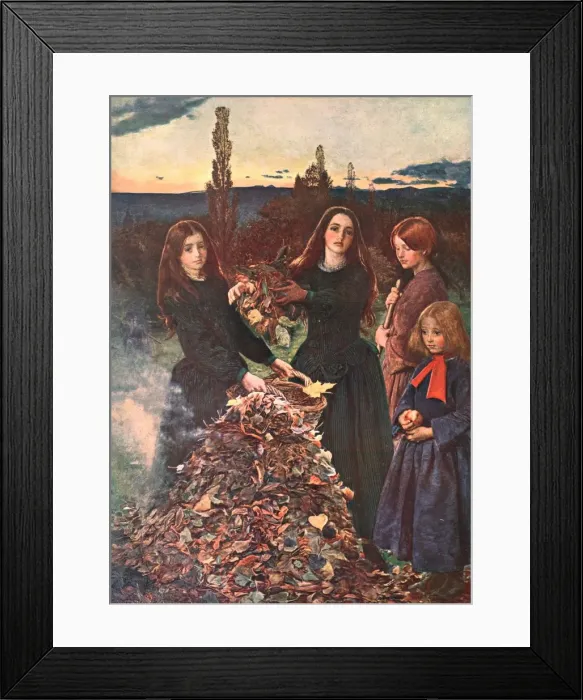 Framed Print : Autumn Leaves, 1856, (c1902). Creator: Unknown Framed Print : Autumn Leaves, 1856, (c1902). Creator: Unknown