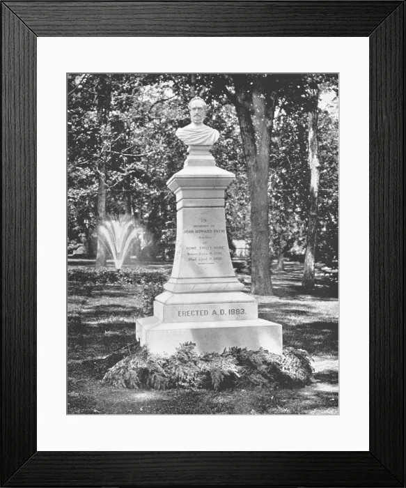 Framed Print : Grave of J Howard Payne, Georgetown, Washington DC, USA, c1900. Creator: Unknown Framed Print : Grave of J Howard Payne, Georgetown, Washington DC, USA, c1900. Creator: Unknown