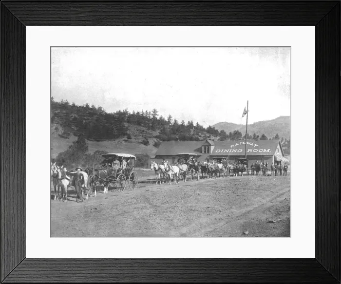 Framed Print : Pikes Peak Toll Road, Colorado, USA, c1900. Creator: Unknown Framed Print : Pikes Peak Toll Road, Colorado, USA, c1900. Creator: Unknown