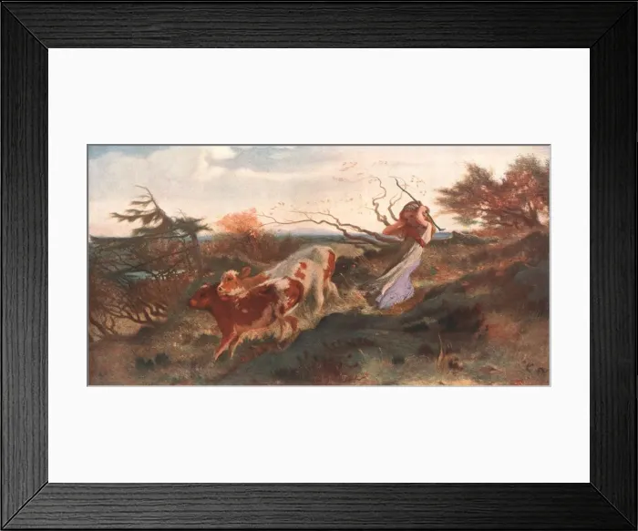 Framed Print : Wind on the Wold, 1863, (c1902). Creator: Unknown Framed Print : Wind on the Wold, 1863, (c1902). Creator: Unknown