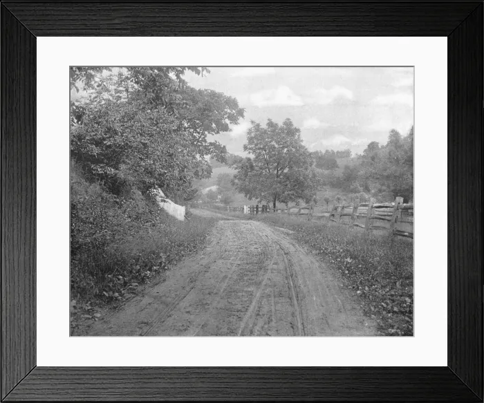 Framed Print : Road Alongside the Brandywine, Pennsylvania, USA, c1900. Creator: Unknown Framed Print : Road Alongside the Brandywine, Pennsylvania, USA, c1900. Creator: Unknown