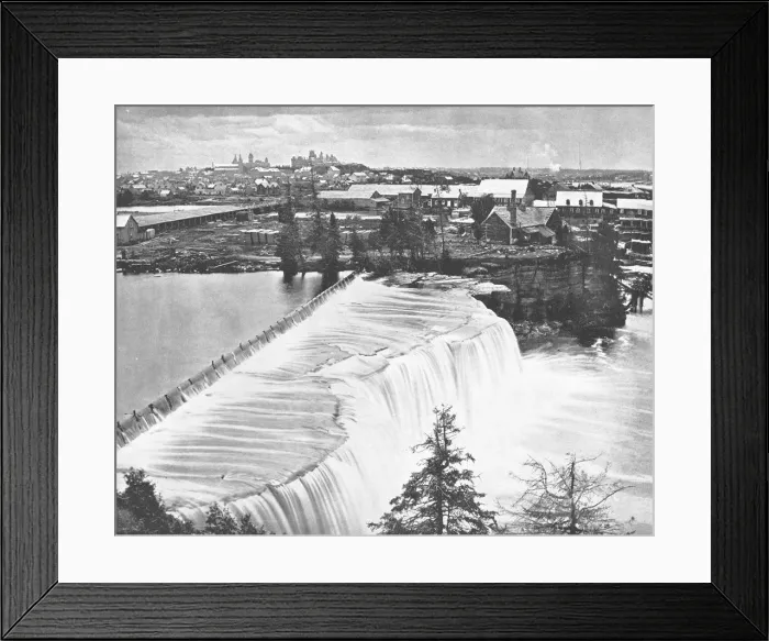 Framed Print : Ottawa, Canada, from Rideau Falls, c1900. Creator: Unknown Framed Print : Ottawa, Canada, from Rideau Falls, c1900. Creator: Unknown