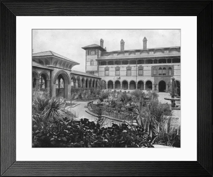 Framed Print : Court of Ponce de Leon, St. Augustine, Florida, USA, c1900. Creator: Unknown Framed Print : Court of Ponce de Leon, St. Augustine, Florida, USA, c1900. Creator: Unknown