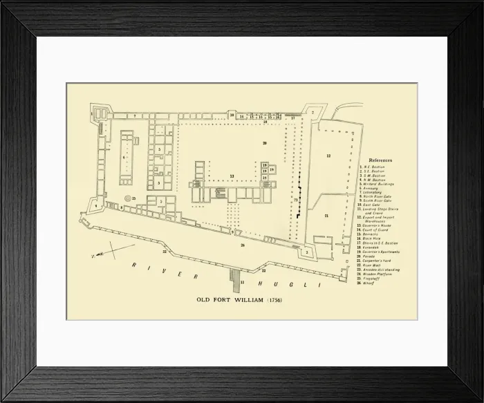 Framed Print : Old Fort William, 1756, (1925). Creator: Unknown Framed Print : Old Fort William, 1756, (1925). Creator: Unknown