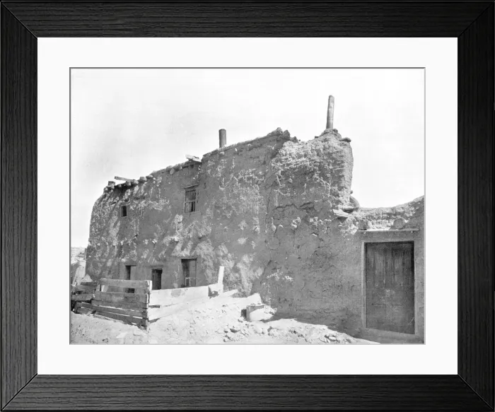 Framed Print : Oldest House in the United States, Santa Fe, New Mexico, USA, c1900. Creator: Unknown Framed Print : Oldest House in the United States, Santa Fe, New Mexico, USA, c1900. Creator: Unknown