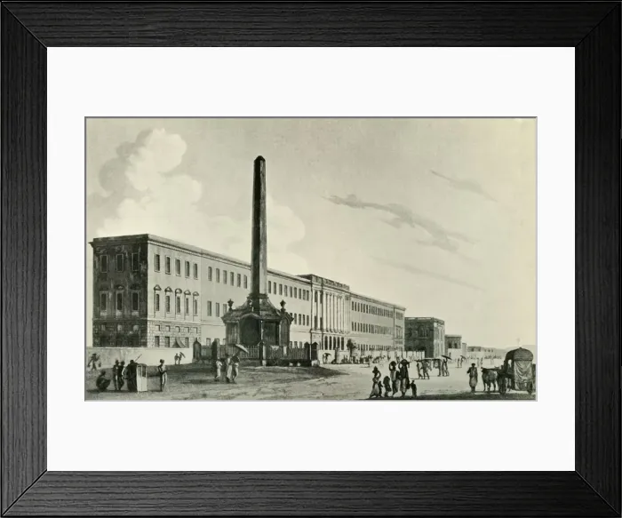 Framed Print : The Holwell Monument, 1794, (1925). Creator: Unknown Framed Print : The Holwell Monument, 1794, (1925). Creator: Unknown