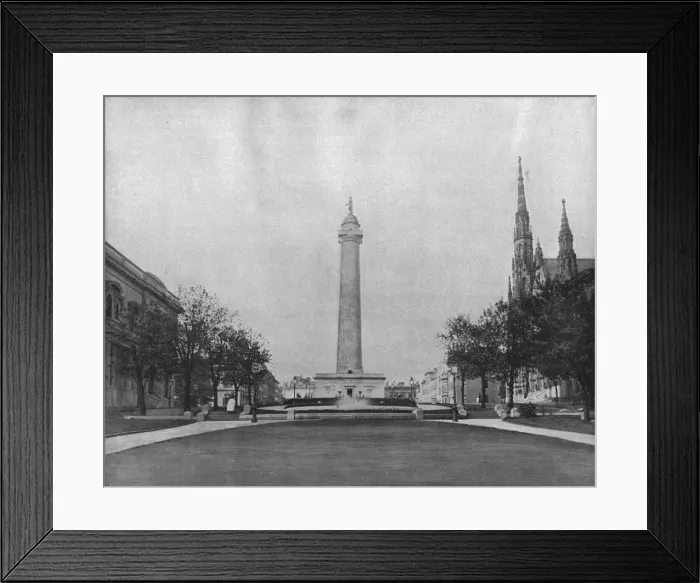Framed Print : Washington Monument, Baltimore, Maryland, USA, c1900. Creator: Unknown Framed Print : Washington Monument, Baltimore, Maryland, USA, c1900. Creator: Unknown
