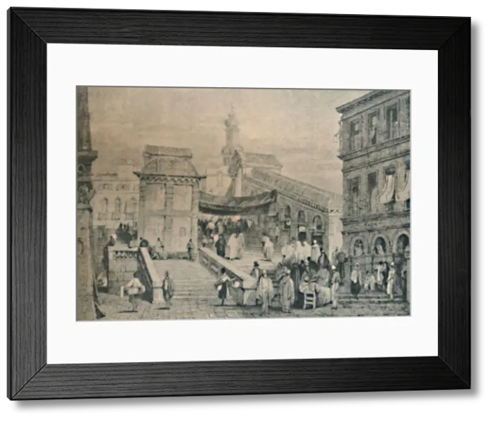 Framed Print : The Rialto, c1830, (1925). Creator: Robert Wallis Framed Print : The Rialto, c1830, (1925). Creator: Robert Wallis
