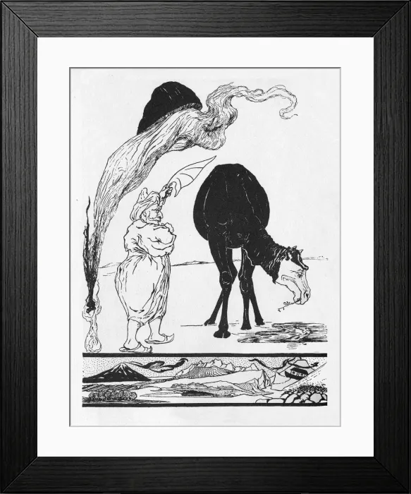 Framed Print : Rudyard Kiplings own illustration for How the Camel Got His Hump, c1902, (c1950) Framed Print : Rudyard Kiplings own illustration for How the Camel Got His Hump, c1902, (c1950)