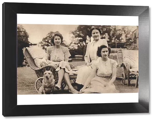 Her Majesty the Queen with the Royal Princesses, c1950. Creator: Lisa Sheridan