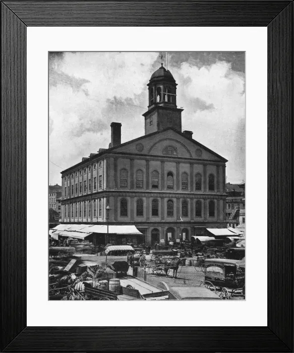 Framed Print : Faneuil Hall, Boston, USA, c1900. Creator: Unknown Framed Print : Faneuil Hall, Boston, USA, c1900. Creator: Unknown