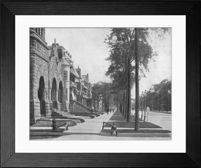 Framed Print : Ashland Avenue, Chicago, Illinois, USA, c1900. Creator: Unknown Framed Print : Ashland Avenue, Chicago, Illinois, USA, c1900. Creator: Unknown