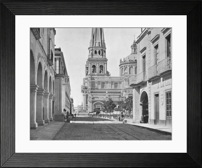 Framed Print : The Cathedral at Guadalajara, Mexico, c1900. Creator: Unknown Framed Print : The Cathedral at Guadalajara, Mexico, c1900. Creator: Unknown