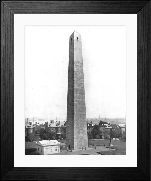 Framed Print : Bunker Hill Monument, Charlestown, Massachusetts, USA, c1900. Creator: Unknown Framed Print : Bunker Hill Monument, Charlestown, Massachusetts, USA, c1900. Creator: Unknown