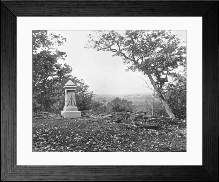 Framed Print : View from Culps Hill, Gettysburg, Pennsylvania, USA, c1900. Creator: Unknown Framed Print : View from Culps Hill, Gettysburg, Pennsylvania, USA, c1900. Creator: Unknown