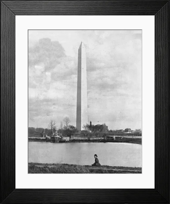 Framed Print : Washington Monument, Washington DC, USA, c1900. Creator: Unknown Framed Print : Washington Monument, Washington DC, USA, c1900. Creator: Unknown