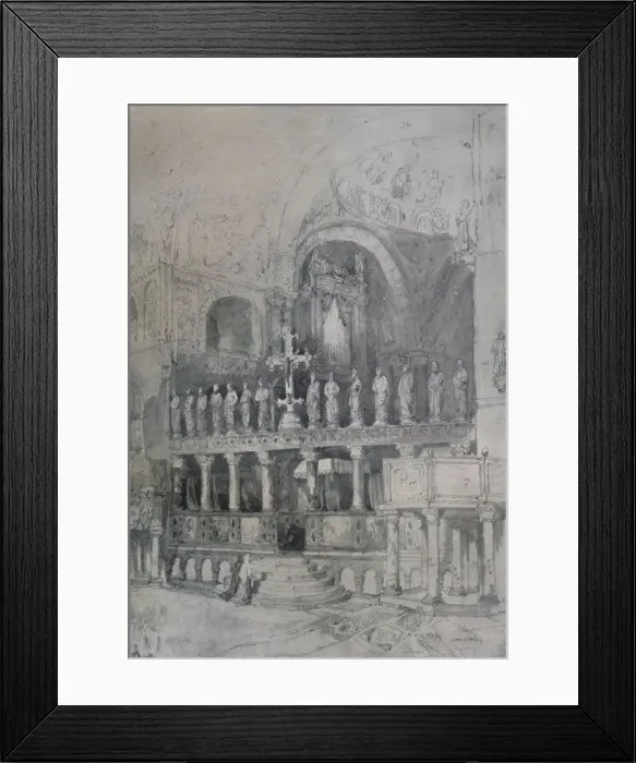Framed Print : Interior of St. Mark s, c1830, (1925). Creator: Samuel Prout Framed Print : Interior of St. Mark s, c1830, (1925). Creator: Samuel Prout