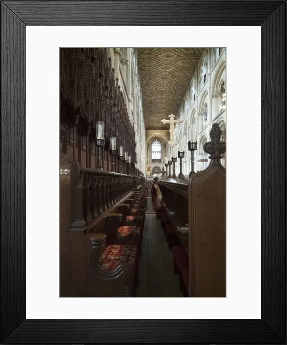 Framed Print : Peterborough Cathedral, 2006. Creator: Ethel Davies Framed Print : Peterborough Cathedral, 2006. Creator: Ethel Davies
