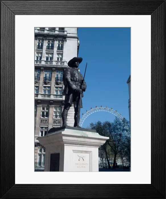 Framed Print : Gurkha Memorial, 2005. Creator: Ethel Davies Framed Print : Gurkha Memorial, 2005. Creator: Ethel Davies