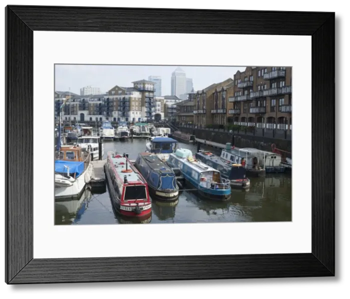 Framed Print : Limehouse Basin, 2009. Creator: Ethel Davies Framed Print : Limehouse Basin, 2009. Creator: Ethel Davies