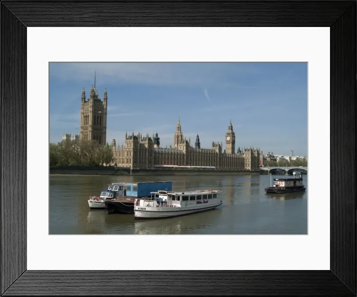 Framed Print : Riverwalk across Parliament, 2005. Creator: Ethel Davies Framed Print : Riverwalk across Parliament, 2005. Creator: Ethel Davies