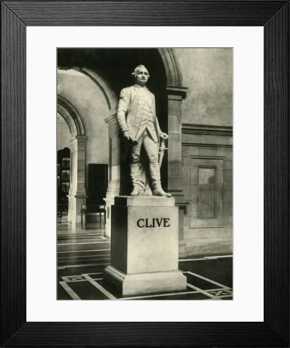 Framed Print : Statue of Lord Clive, 1925. Creator: Unknown Framed Print : Statue of Lord Clive, 1925. Creator: Unknown