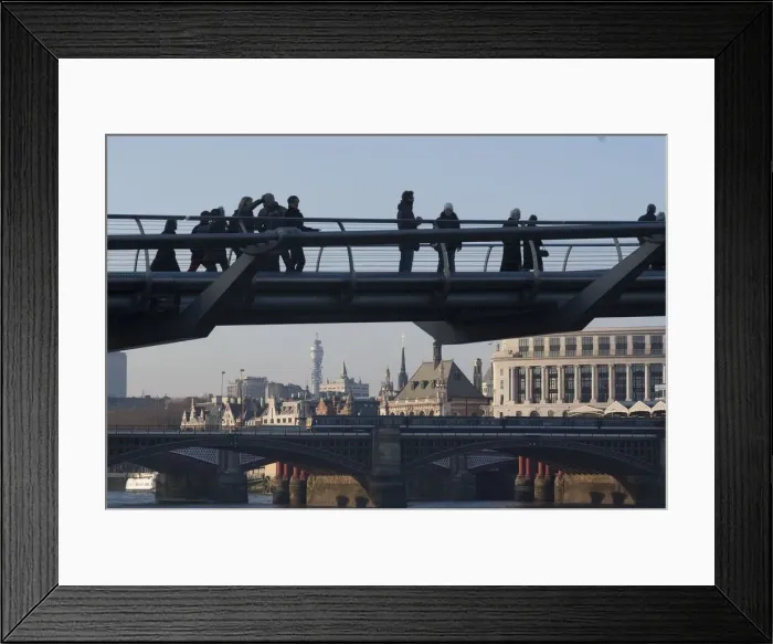 Framed Print : South Bank view, 2007. Creator: Ethel Davies Framed Print : South Bank view, 2007. Creator: Ethel Davies