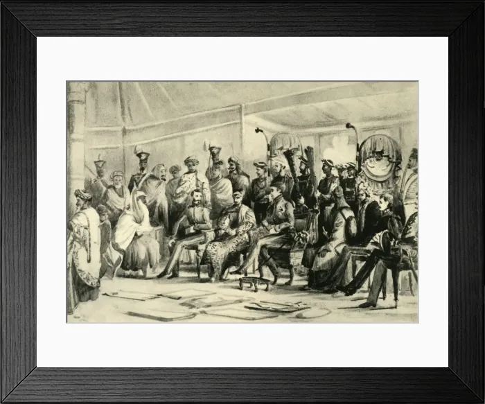 Framed Print : Durbar of Lord Auckland, c1836-1842, (1925). Creator: Unknown