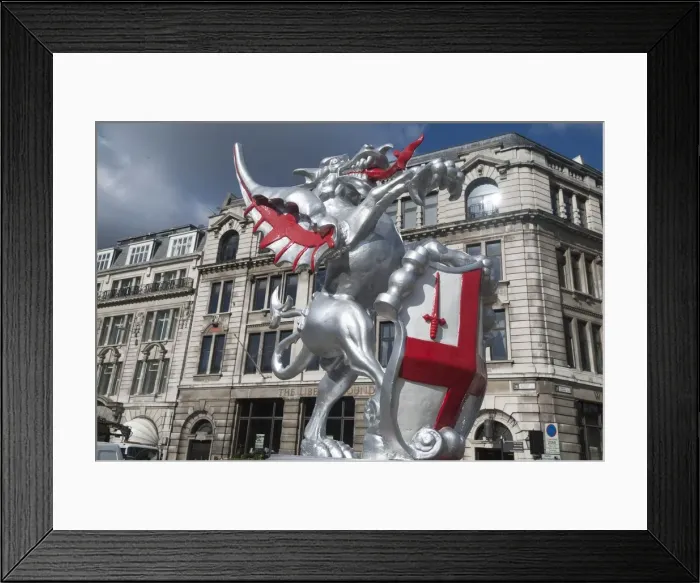 Framed Print : City dragon, 2007. Creator: Ethel Davies Framed Print : City dragon, 2007. Creator: Ethel Davies