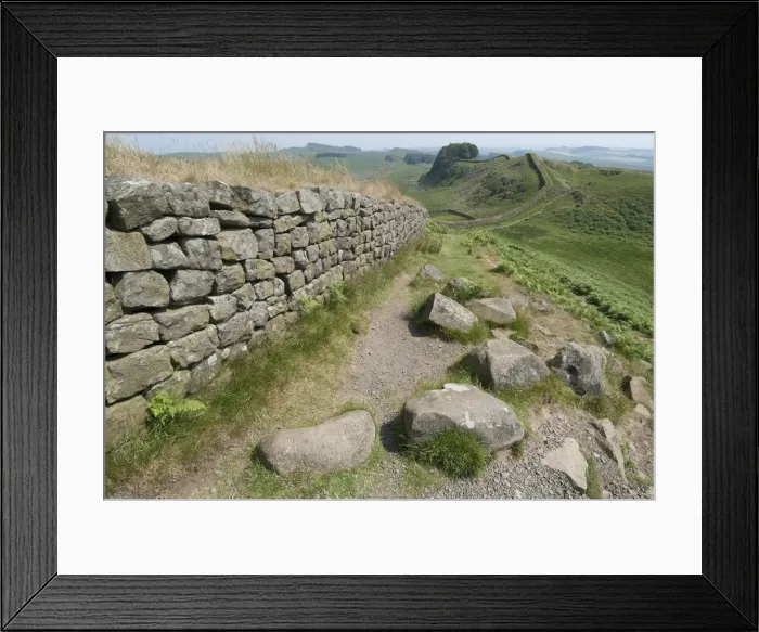 Framed Print : Hadrians Wall, 2006. Creator: Ethel Davies Framed Print : Hadrians Wall, 2006. Creator: Ethel Davies