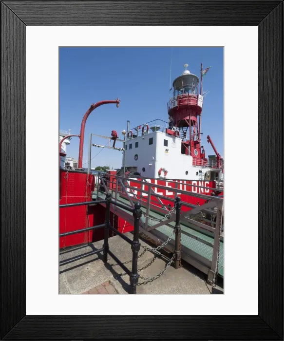 Framed Print : Cardiff, Lightship, 2009. Creator: Ethel Davies Framed Print : Cardiff, Lightship, 2009. Creator: Ethel Davies