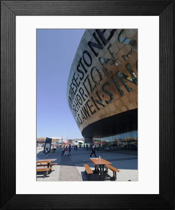 Framed Print : Cardiff, Millennium Centre, 2009. Creator: Ethel Davies Framed Print : Cardiff, Millennium Centre, 2009. Creator: Ethel Davies