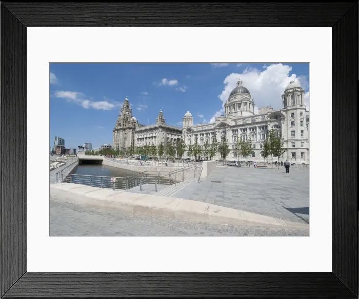 Framed Print : UK, Liverpool, Riverfront and 3 Graces, 2009. Creator: Ethel Davies Framed Print : UK, Liverpool, Riverfront and 3 Graces, 2009. Creator: Ethel Davies