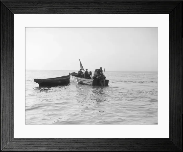Framed Print : Preparing diver for sea salvage, 1912. Creator: Kirk & Sons of Cowes Framed Print : Preparing diver for sea salvage, 1912. Creator: Kirk & Sons of Cowes
