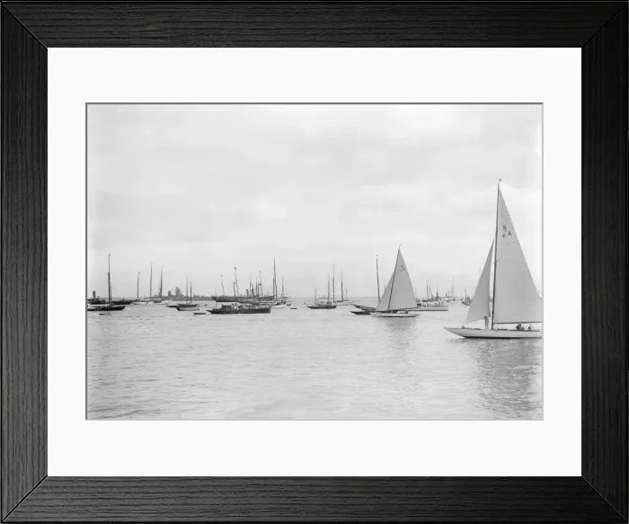 Framed Print : Cowes Roadstead, 1928. Creator: Kirk & Sons of Cowes Framed Print : Cowes Roadstead, 1928. Creator: Kirk & Sons of Cowes