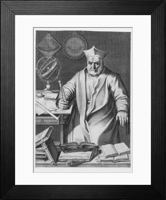 Framed Print : Portrait of Cardinal Christopher Clavius, 1606. Creator: Italian School (17th Century) Framed Print : Portrait of Cardinal Christopher Clavius, 1606. Creator: Italian School (17th Century)